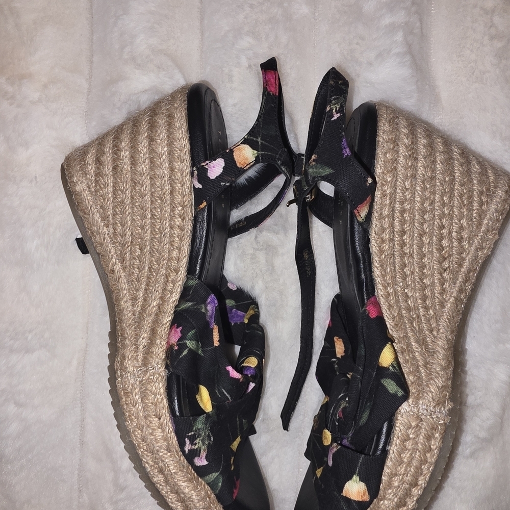 Ted Baker Black Floral Women's Sandals - Picture 4 of 5